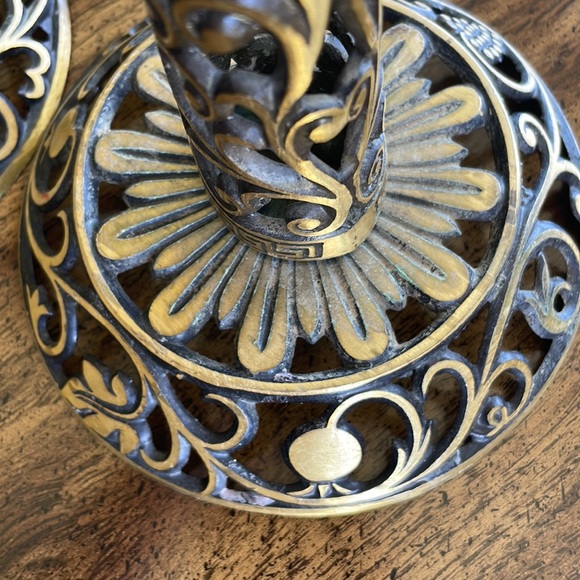 Brass candle holders - Picture 13 of 17